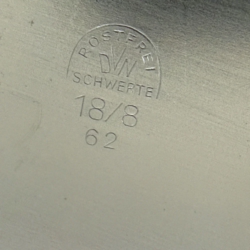 Vintage DVW Schwerte 18/8 Stainless Steel Serving Bowl Dish Germany 8